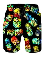 Men's Beach Shorts Kids Summer Swimwear Shorts Breathable Surf Board Shorts Quick Dry Casual Sportwear Swim Trunks Boy 2