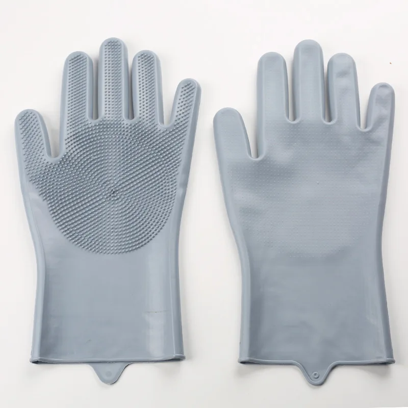 Pet Grooming Magic Silicone Scrubber Gloves