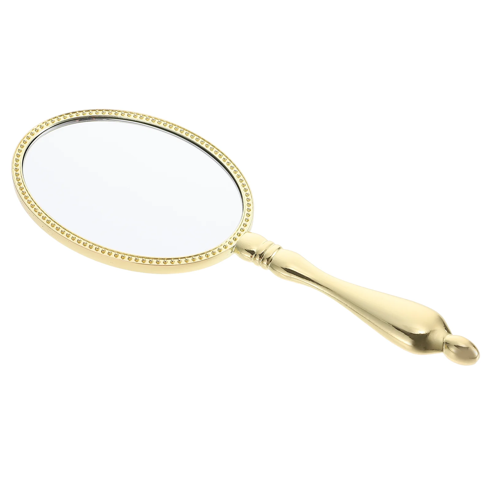 

Vintage Court Style Handheld Mirror Female Portable Retro Makeup Mirror