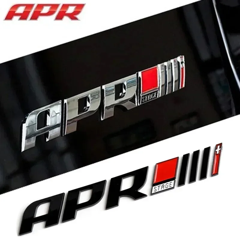 3D ABS APR 스테이지 III 3+ 레터 로고 자동차 리어 트렁크 부트 배..