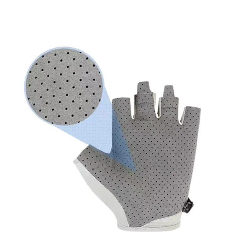 Fishing Gloves Cycling Gloves Sun Protection Breathable Anti-slip Anti-UV Sport Ice Silk Outdoor Running Men Women