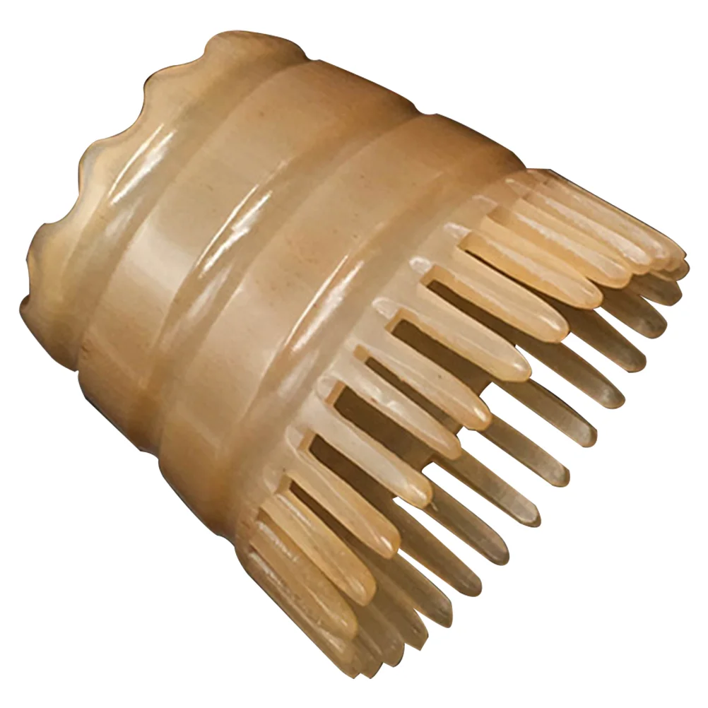 

Horn Shampoo Massage Comb Buffalo Handmade Horns Scalp Massager Hair