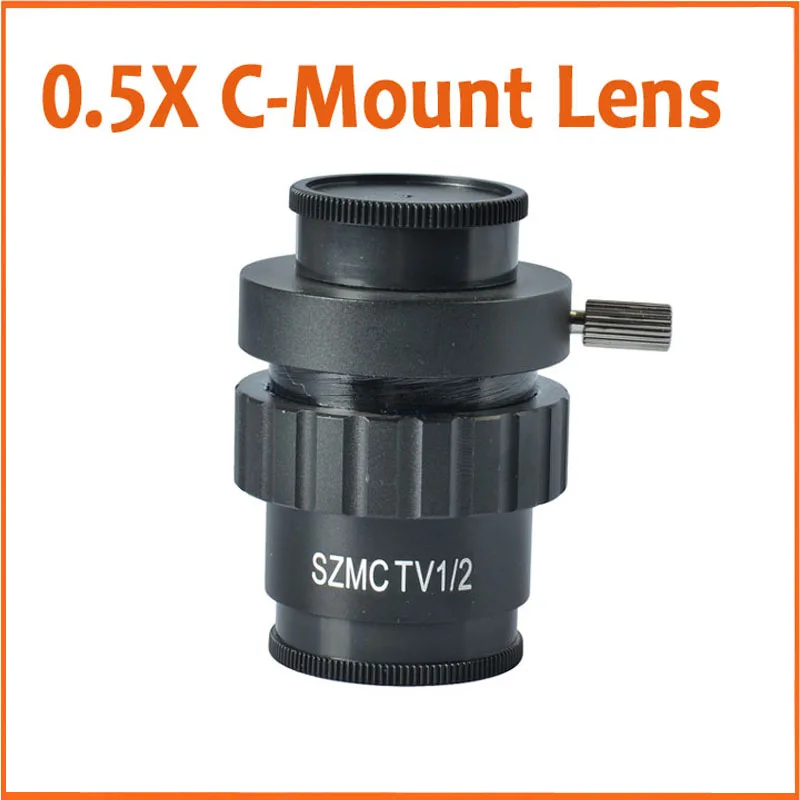 

0.5X C-Mount Lens 1/2 CTV Adapter For SZM Video Digital Camera Trinocular Stereo Microscope Accessories CCD Connector 25.3mm