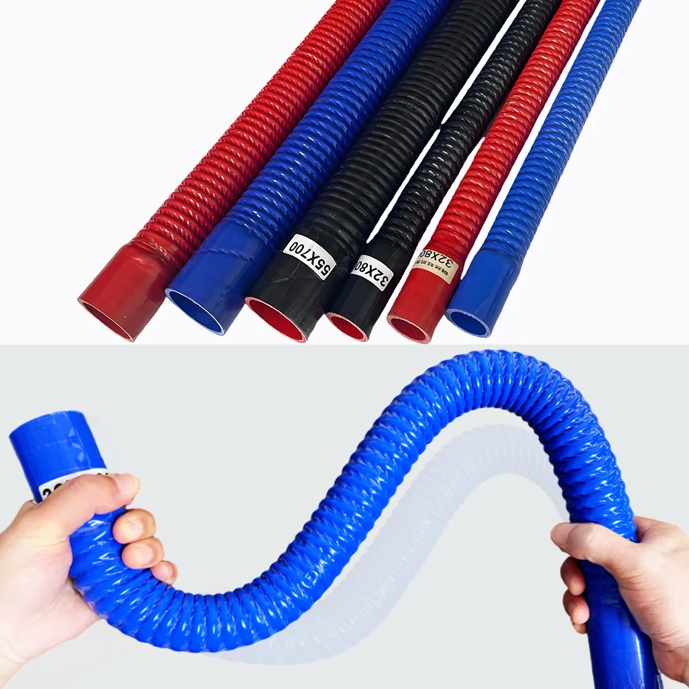 Universal Car Silicone Flexible Hose Air Intake Pipe Radiator Supercharger Intercooler Tube Rubber Joiner Two Clamps silicone tube rubber tubing rubber tube rubber hose