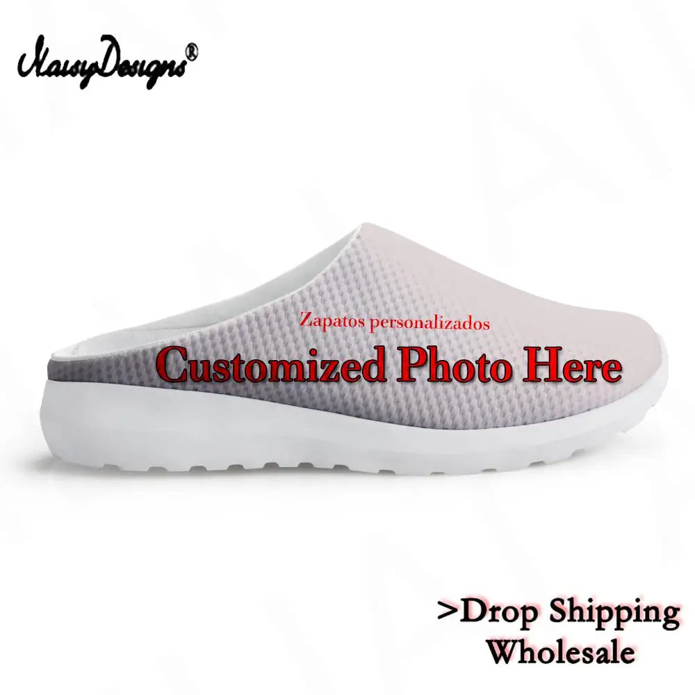 

Noisydesigns Customize Image DIY Summer Women Sandals Clogs Ladies Beach Slippers EVA Garden Hole Shoes Female Dropshipping