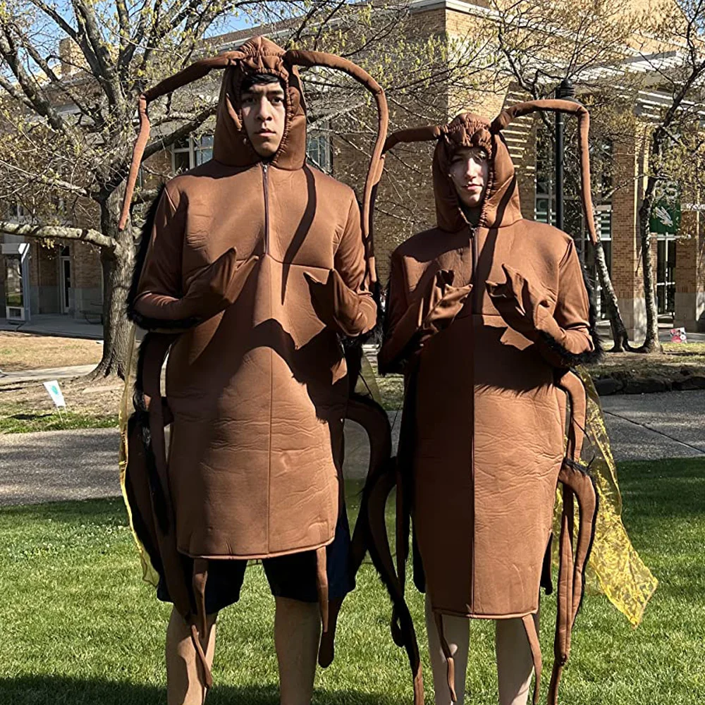 

Забавный костюм тараканов; Костюм для косплея; Комбинезон унисекс с животными на Хэллоуин; Вечерние; Карнавальный костюм Пурима