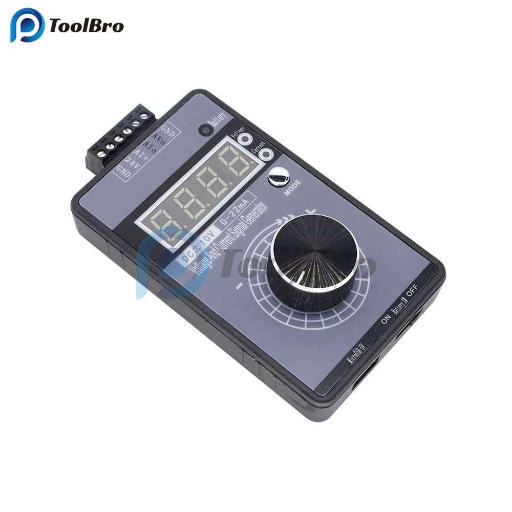 4-20mA 0-10V 0-5V Signal Generator Adjustable Voltage Current Simulator LB02G 0-22mA Sink Source for Transmitter