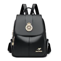 Women Fashion Backpack Quality Leather New Fashion Shoulder Ladies HighCapacity Travel Backpack Schoolbag Girls mochila feminina 1