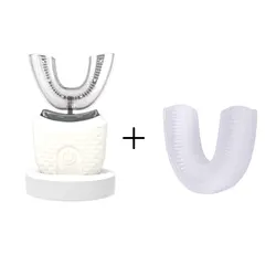 Rechargeable 360° Intelligent Electric Toothbrush (White and 1 Nozzles)