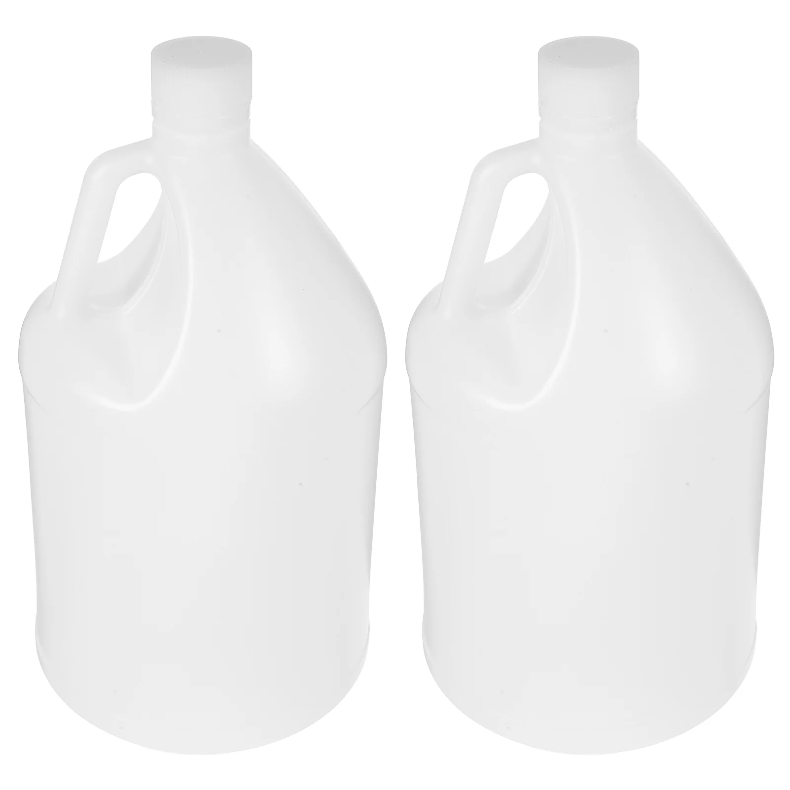 

2 Pcs Food Containers with Lids Plastic Barrel Milk Jugs Gallon Caps Washing Tank Storage Bottle