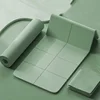 180cmx57cmx0.4cm TPE Folding Yoga Mat Portable Non-Slip Shock-Absorbent Noise-Free Convenient for Home Travel Fitness Exercise