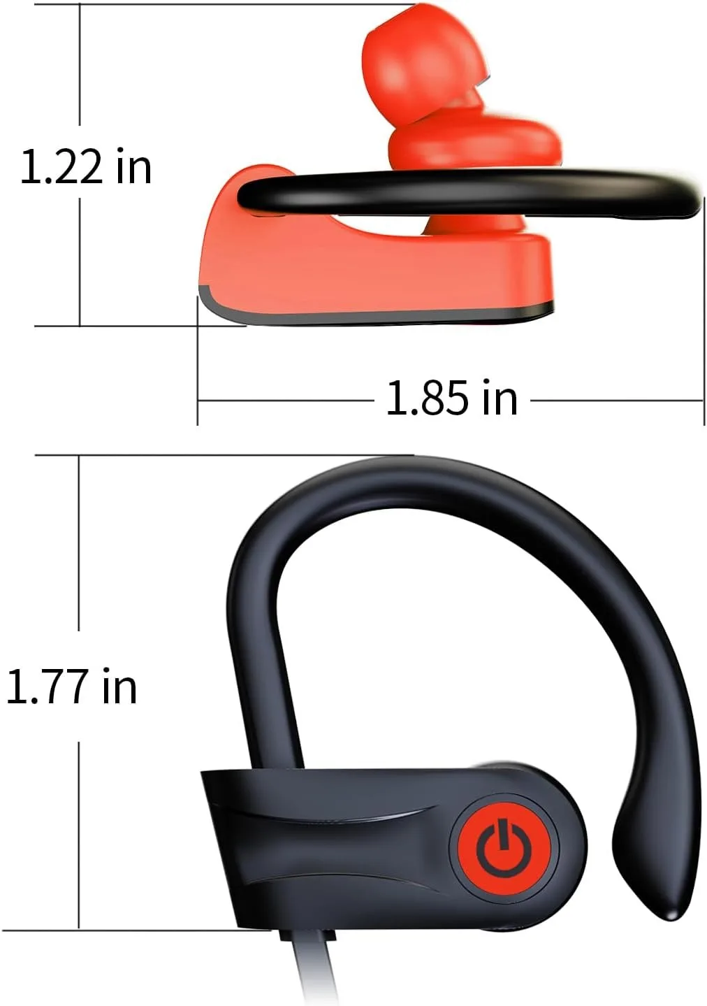 

Bluetooth-наушники EHUIDE с проводным органайзером, беспроводные наушники-вкладыши, время работы 16 часов, Bluetooth, беспроводные наушники
