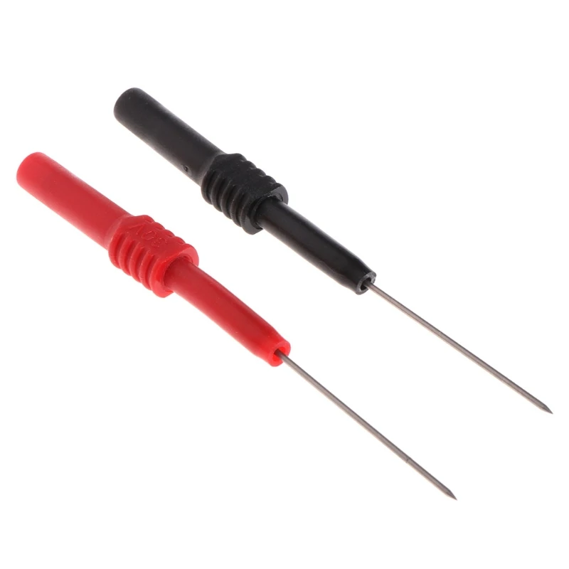 

X7YF 2 Pieces YT176 Test Probe Pins Insulated Test Hook Wire Connector for Back-probing Harness Connectors L95mm Durable