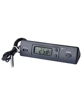  LCD Car Thermometer Clock C/F Temperature Sensor Controller Indoor Outdoor Thermostat with Car Probe   DS-1 