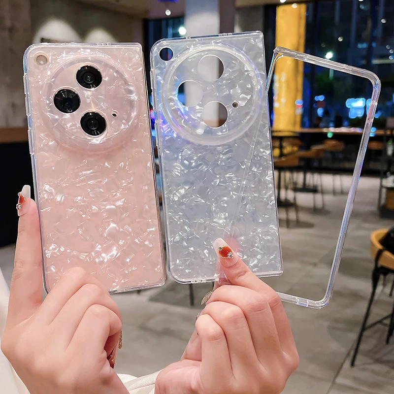 Custodia Per Oppo Find N3 N2 N N2 Flip N3 Flip Gradient Colorful Shell Pattern Custodia Rigida Per Cellulare