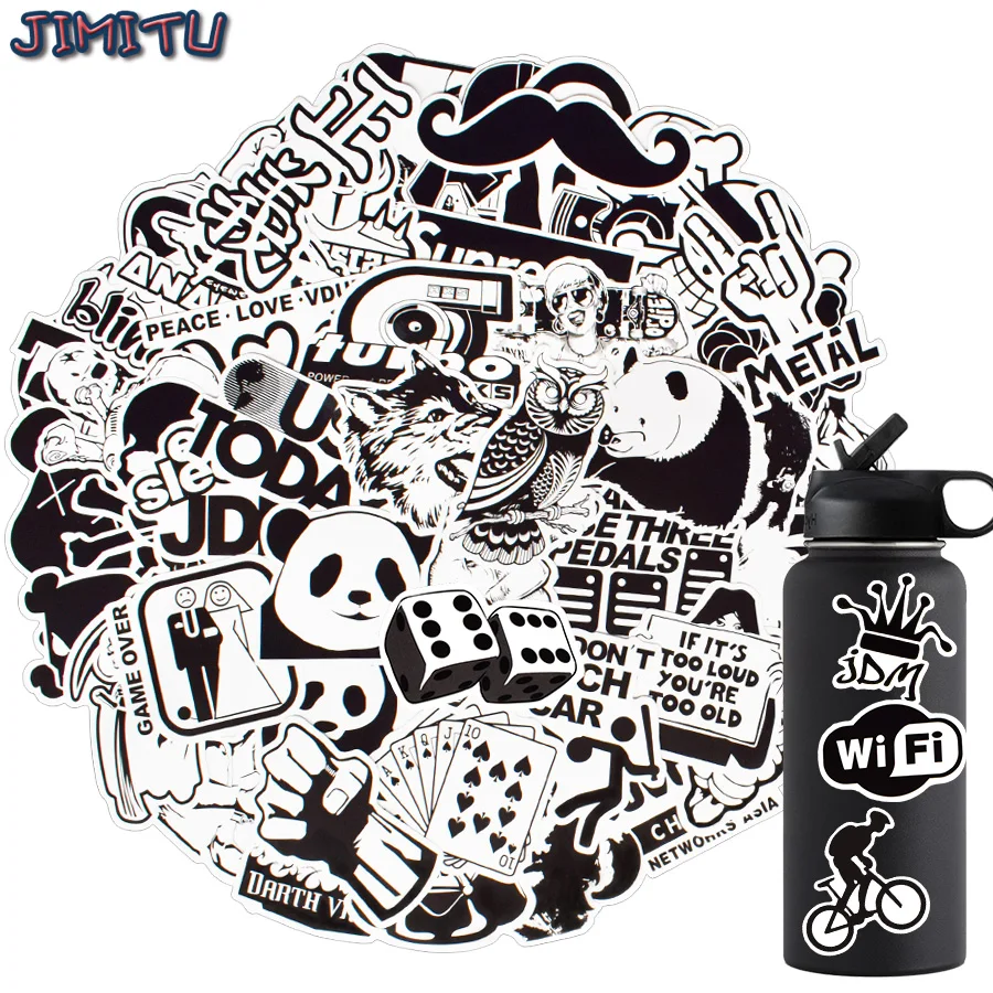 100 pack Kids Adult Small Cartoon Stickers Bomb Laptop Vinyl Graffiti Decals 