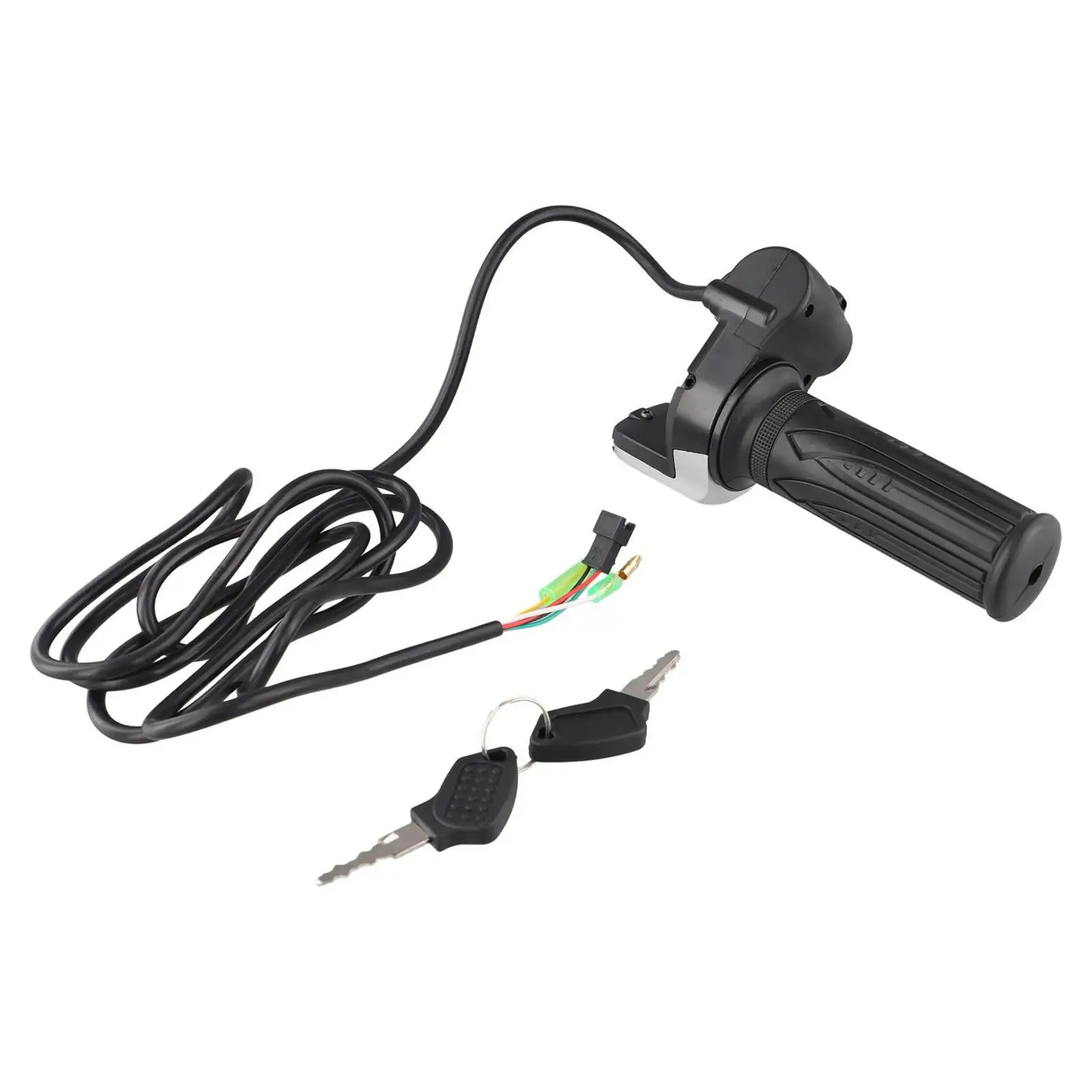 Electric Scooter Accessories Electric Bike Accessories 36V 48V 60V Electric Scooter Throttle Grip With Key Lock Power Indicator Suitable For Electric Throttl Motorcycle Scooter
