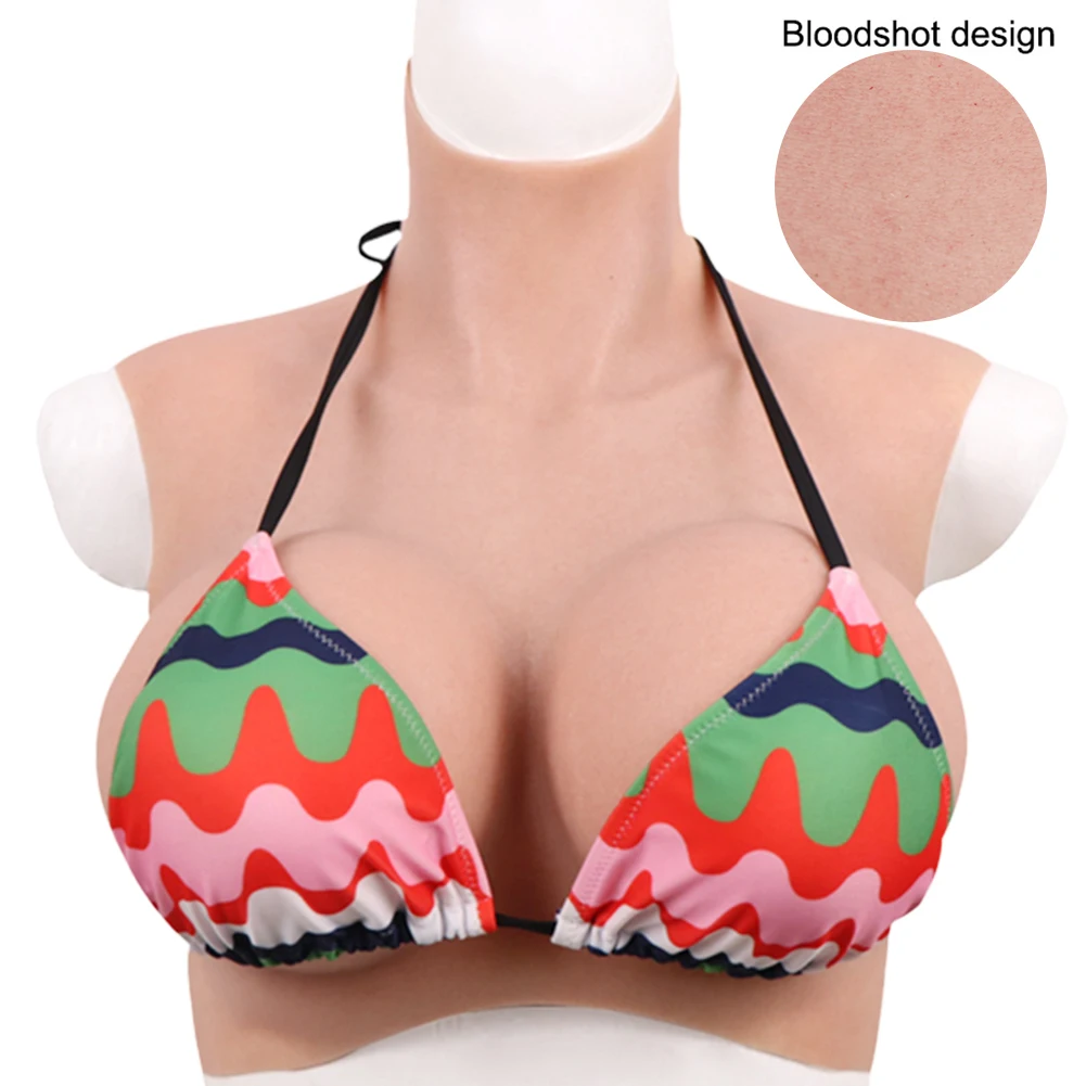 Realistic Bloodshot Design Silicone Breast Forms Boobs Fake Breastplates  for Drag Queen Shemale Crossdress Crossdressing - AliExpress