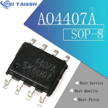 10 pz/lotto AO4407A 4407A MOSFET (transistor ad effetto di campo a semiconduttore a ossido di metallo) nuovo SOP8