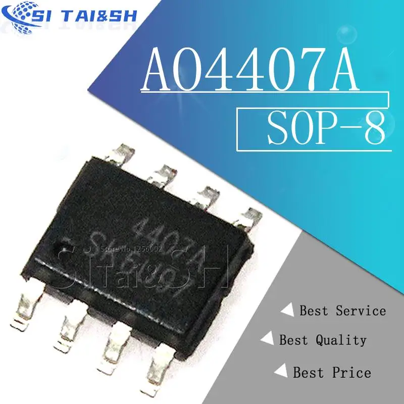 10pcs/lot AO4407A 4407A MOSFET(Metal Oxide Semiconductor Field Effect ...