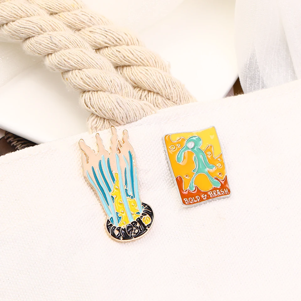 Spilla A Forma Di Ananas Cartoon - Accessorio Divertente Per Abiti E Borse