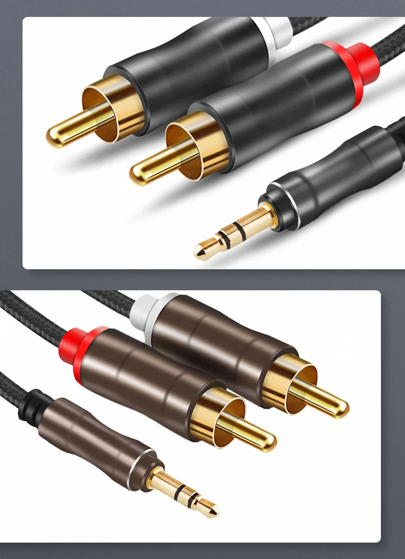 Adaptador Telefone Conexão Áudio 3.5mm Jack Male