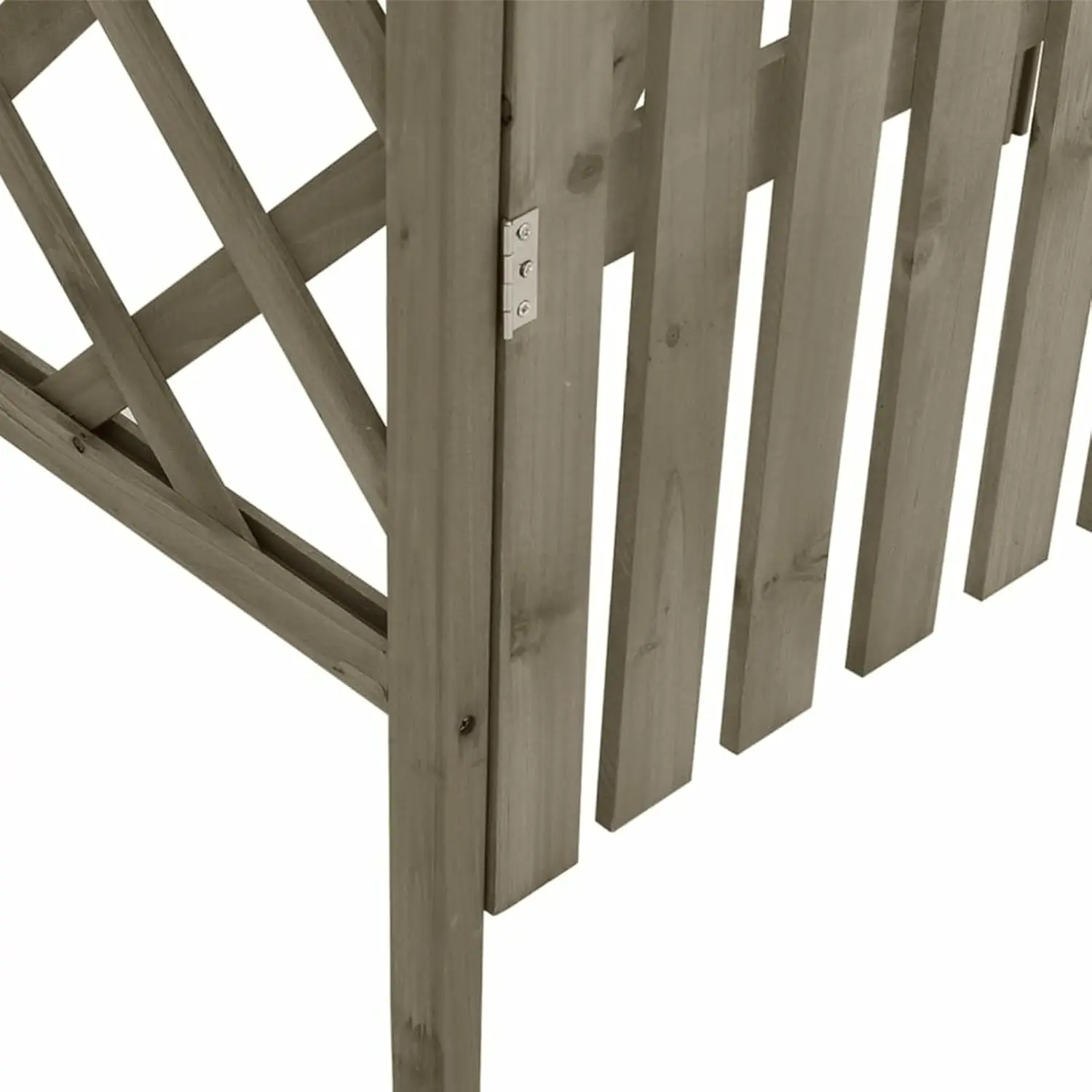 Garden Arch Arbor Trellis with Gate, Pergola Planter Plant Support Archway for Climbing Raised Bed, Garden Arch Wedding Party De