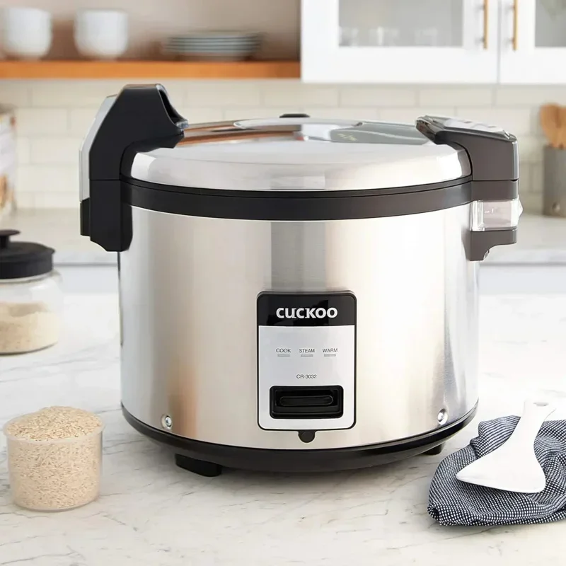 QWCUCKOO Commercial Large Capacity Rice Cooker 30 Cup/7.5 Qt. (Uncooked) 60 Cup/15 Qt. (Cooked) Superior Durability Stainless St 5