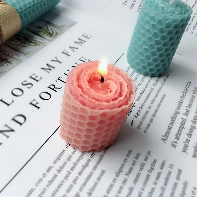 12pcs 15*20CM Beeswax Sheet Candle Roll Handmade DIY Honeycomb Wax Sheet Parent-child Activity Material Candle Making candle making wax candle making tools