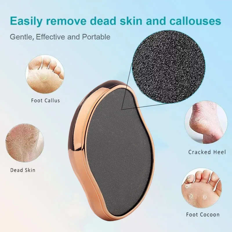 Foot File Hands And Feet Portable Sanding Stone Callus Remover Foot Care Tool Exfoliating Artifact Glass Foot File Pedicure Tool
