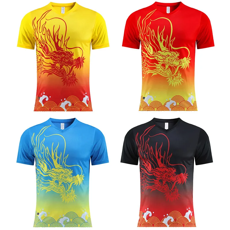 Sports Clothes Team Table Tennis Shirt Men Women Unisex Pingpong Shirt Quick Dry Table Tennis Training Soccer Shirts