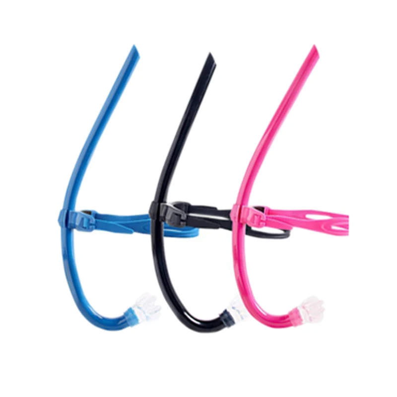 Diving Snorkel Swimmers Snorkel Swimming Snorkel Swim Training Snorkel Center-Mount Front ComfortableMounted Silicone Mouthpiece Junior Swimmers Equipment Adult Youth Kid