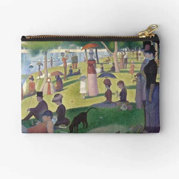 

A Sunday Afternoon On The Island Of La G Zipper Pouches Wallet Small Money Cosmetic Socks Bag Key Women Pocket Panties Pure Men