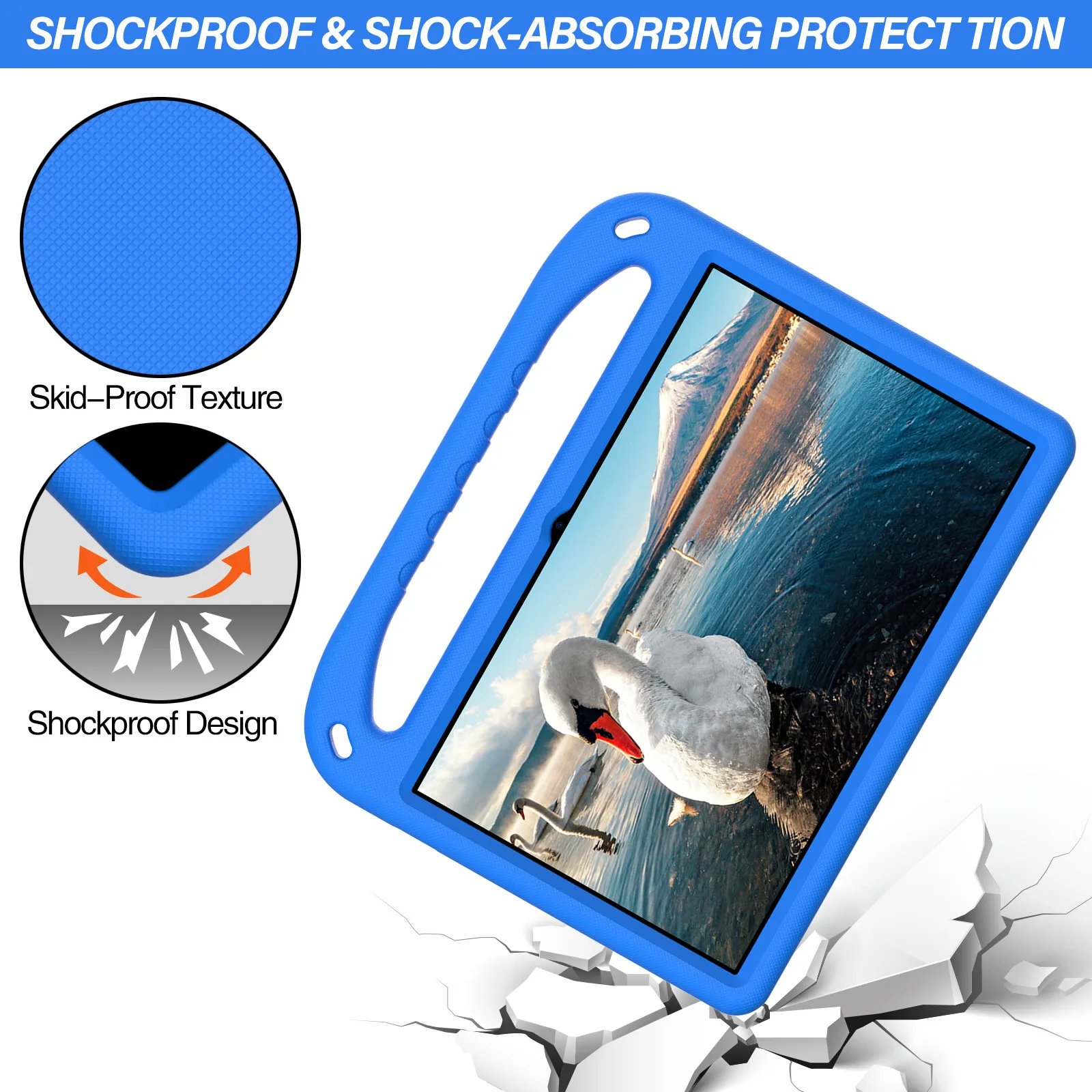 EVA Kids Safe Handle Stand Tablet Case Cover