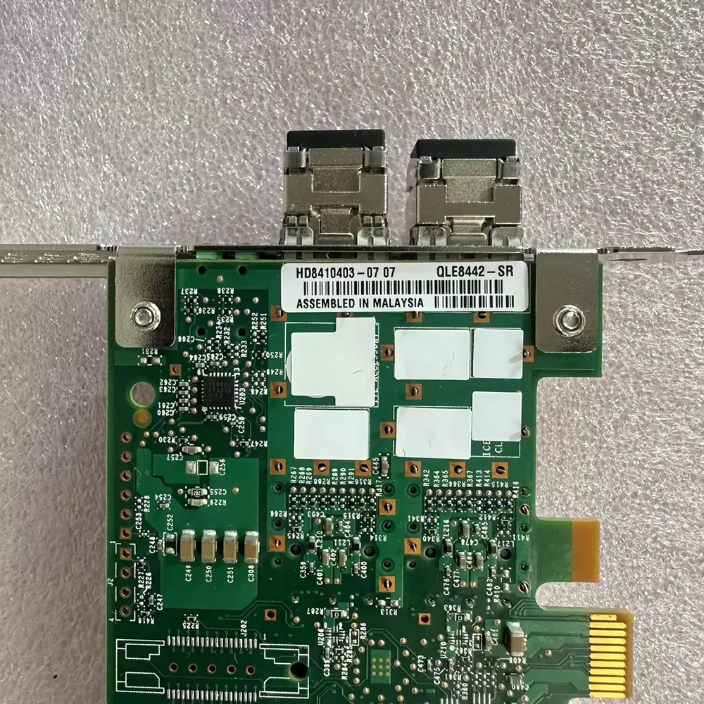 QLogic QLE8442-SR 듀얼 포트 25G 광섬유 HBA 카드, PCI-E x8, 2*FINISAR FTLF8536P4BCL