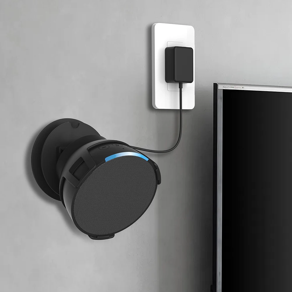 Soporte de pared para altavoz inteligente  Echo Pop, estante de pared  para ahorro de espacio