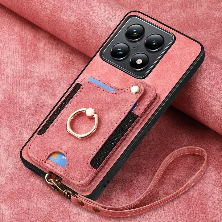 Luxury RFID Leather Wallet Case with Magnetic Back Cover