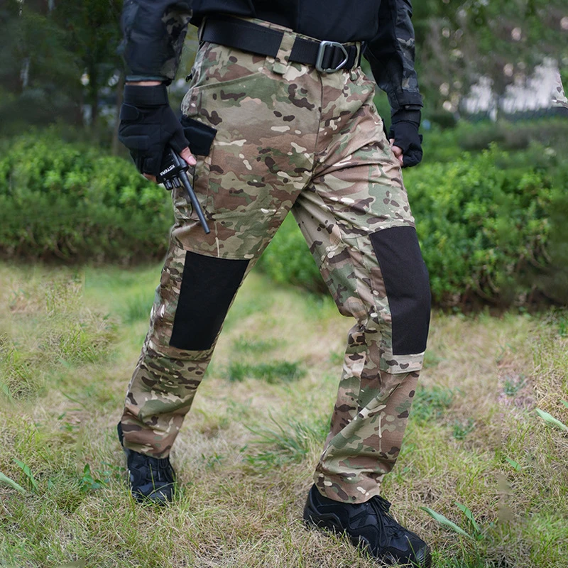 Outdoor straight tactical trousers, men's anti-splash overalls, urban commuter training pants, high quality