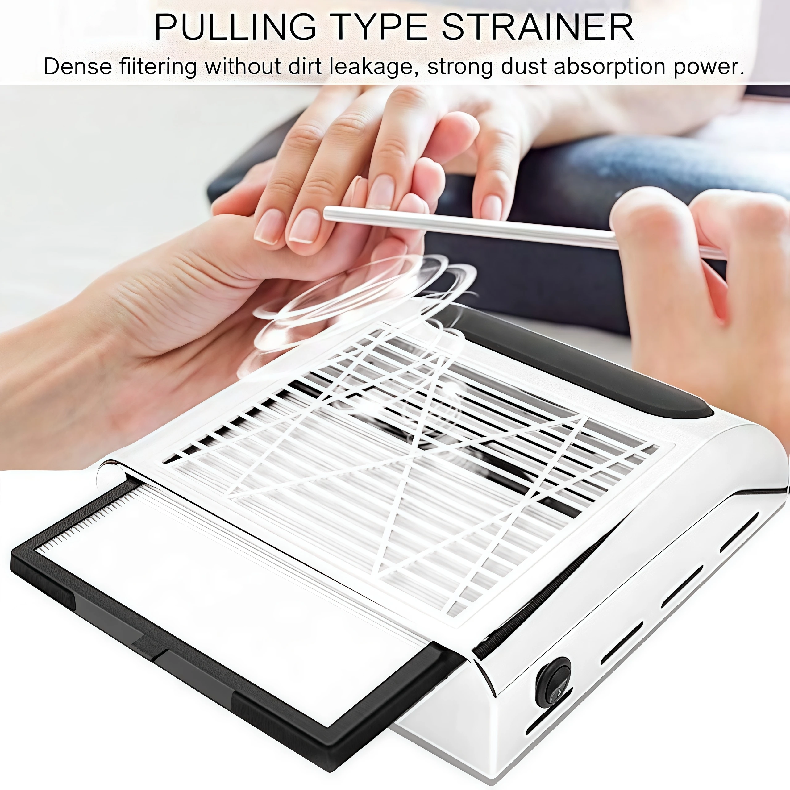 Nail Dust Collector Manicure Machine Tools Power Nail Vacuum Cleaner Remove Filter Extractor Fan Art Tool