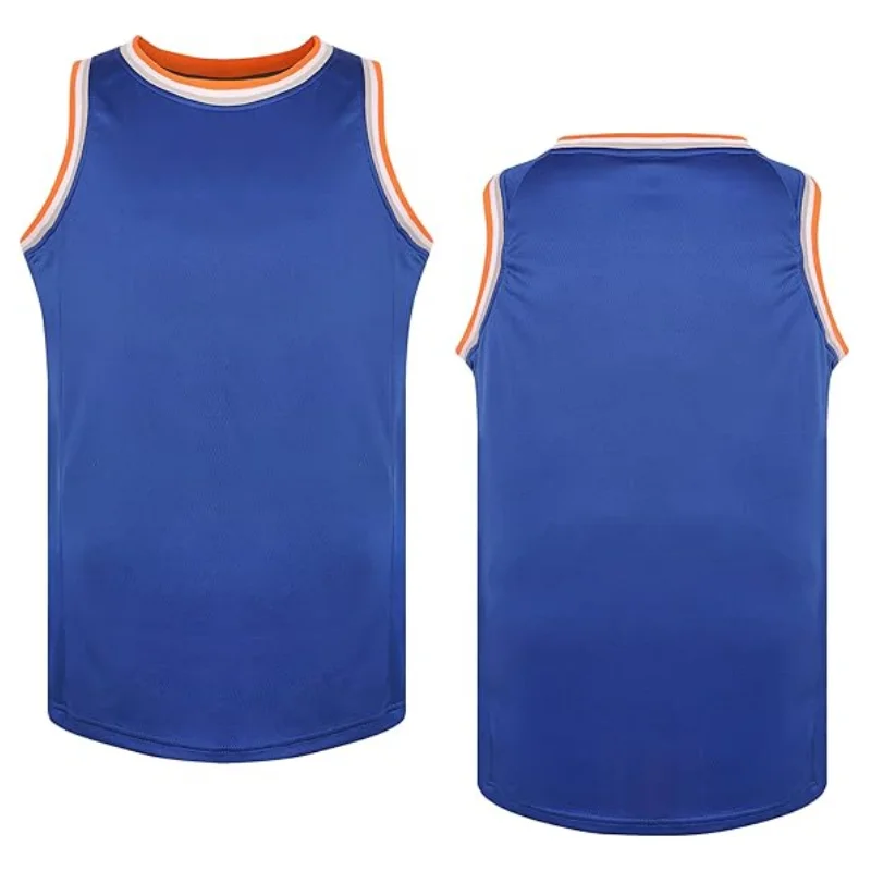 Summer Men Basketball Jersey Quick Drying Basketball Shirt Breathable Sleeeveless Jersey Training Vest Yellow Singlet