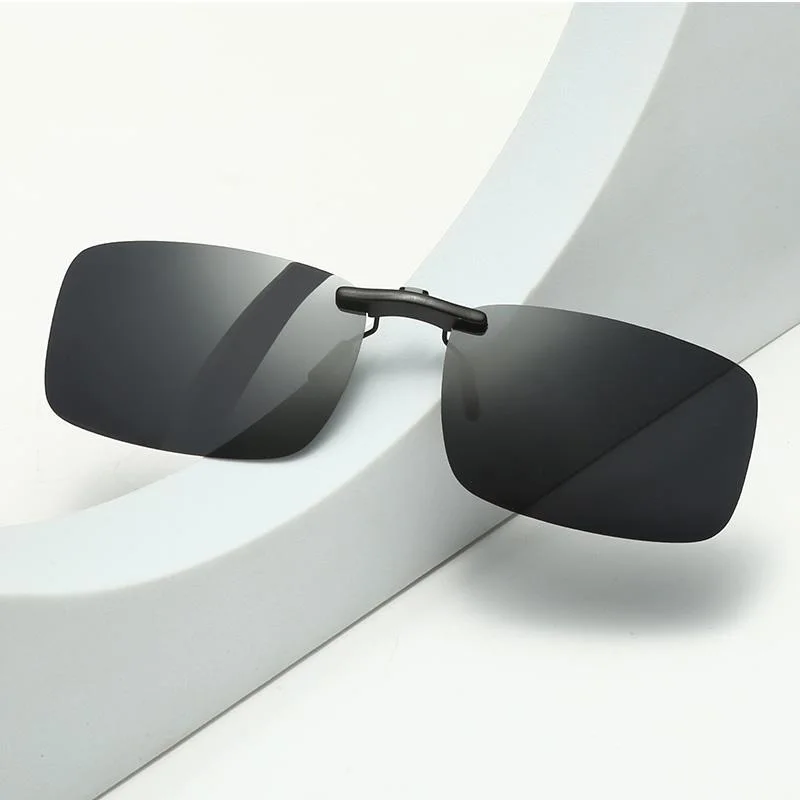 Rimless Flip Up Clip On Sungl Men Women Polarized Driving Fishing Cycling Night Vision Gl Myopia Clip on_voghion.com