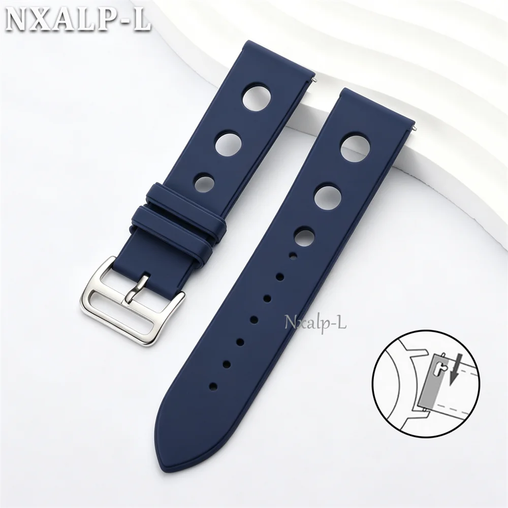 Enhanced Sport Silicone Waterproof Watch Band Wristband with Quick Release