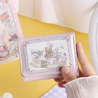 Women's Short Cute Small Wallet Coin Wallet Magnetic Buckle Zero Wallet 1