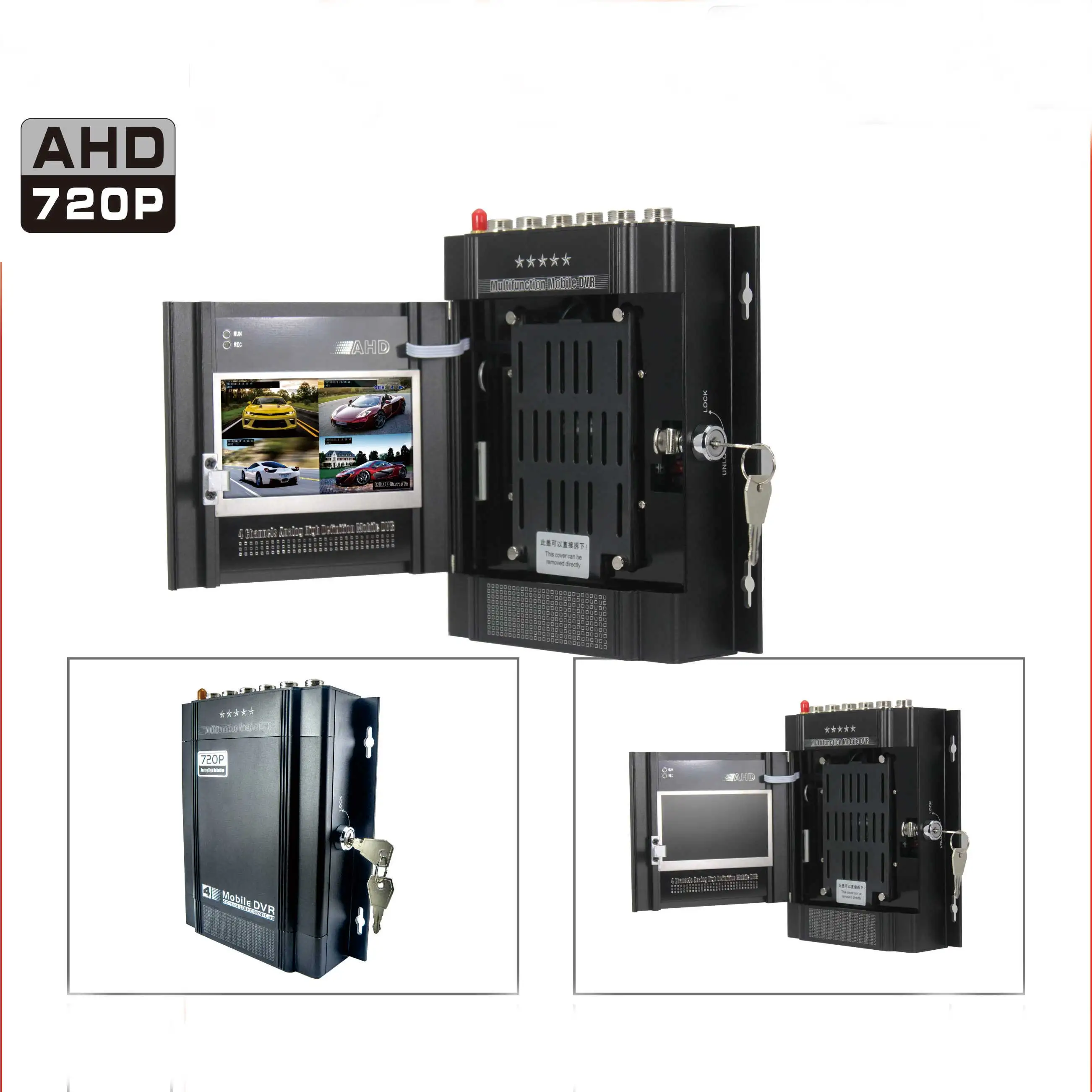 HD 4ch 리눅스 임베디드 720p 3g 4g wifi gps mdvr, h.264 CMSV6 기반 mdvr