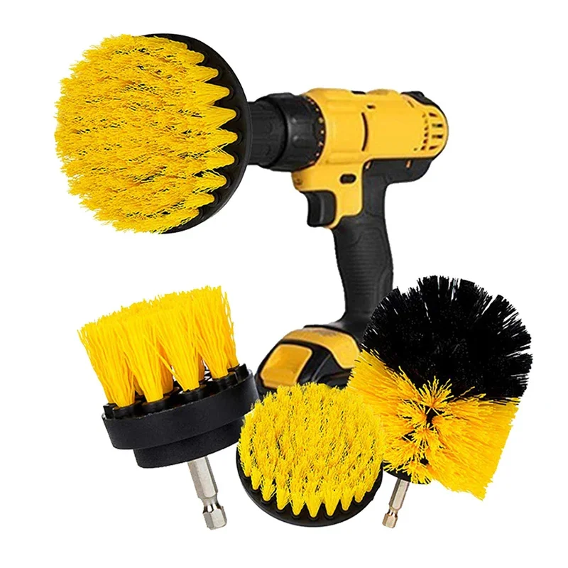 3pcsPowerScrubberBrushSetforBathroomDrillbrushesCordlessAttachmentKitPowerToilet