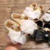 Princess Flower Baby Girl Dress Shoes Cute Infant Mary Jane Flats Non-Slip Rubber Soft Sole First Walkers Toddler Crib Shoes 1