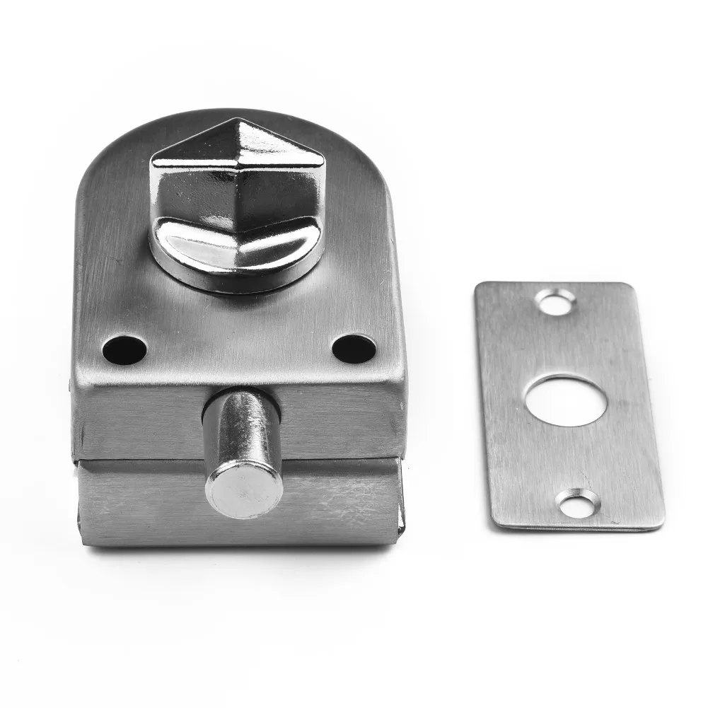 StainlessSteelGlassDoorLockFloorLatchLockBoltGroundLockForDurableAndAnticorrosion