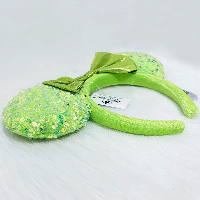 New Disney Green Plush Soft Mickey Minnie Ear Headband For  display picture 2