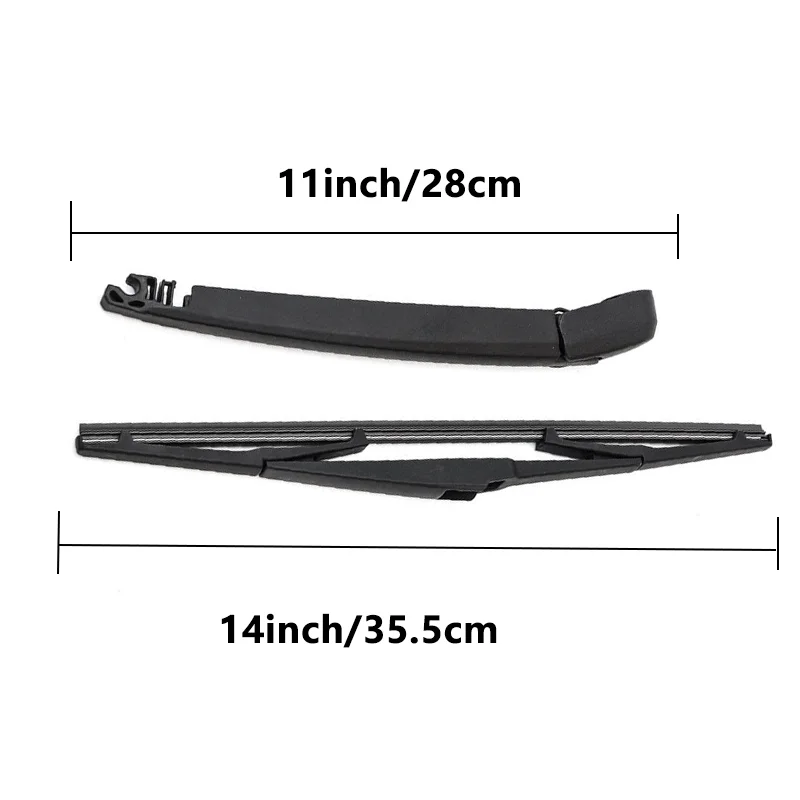 Car Rear Wiper Blade and Arm Kit for Hyundai Santa Fe 2019 Car Rear Wiper Blade and Arm Kit for Hyundai Santa Fe 2019