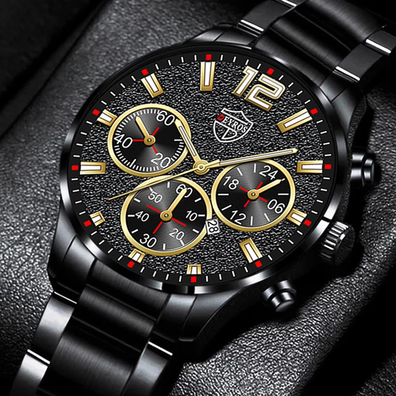 2023 Luxury Mens Business Analog Quartz Wrist Watch Fashion Men Sports Steel Watches Calendar Date Male Clock reloj hombre New luxury mens sports watches brand men calendar date black quartz watch silver dial luminous analog wrist watch male casual clock